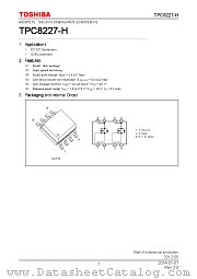 TPC8227-H datasheet pdf TOSHIBA