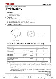TPN4R203NC datasheet pdf TOSHIBA