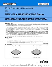 MB90520B datasheet pdf Fujitsu Microelectronics