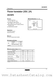 2SC5875 datasheet pdf ROHM