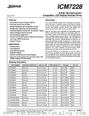 ICM7228BIJI datasheet pdf Intersil
