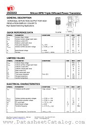 2SD2253 datasheet pdf Wing Shing Computer Components