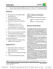 APW7004 datasheet pdf ANPEC Electronics Corporation