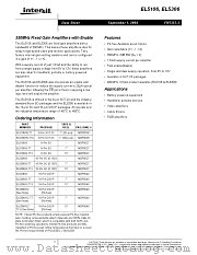 EL5106IS datasheet pdf Intersil