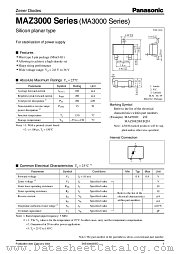 MAZ30750H datasheet pdf Panasonic