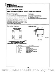 54LS170DMQB datasheet pdf National Semiconductor