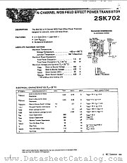 2SK702 datasheet pdf NEC