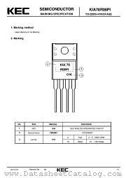 KIA78R08PI datasheet pdf Korea Electronics (KEC)