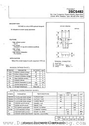 2SC5482 datasheet pdf Isahaya Electronics Corporation
