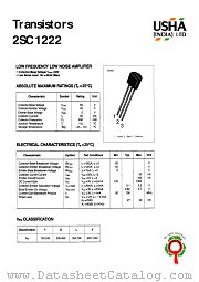 2SC1222 datasheet pdf USHA India LTD