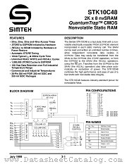 STK10C48-N25 datasheet pdf SIMTEK