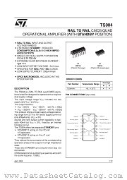 TS904AI datasheet pdf ST Microelectronics