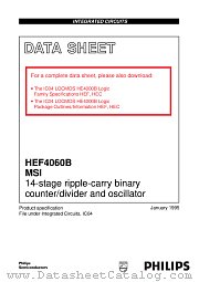 HEF4060BPN datasheet pdf Philips