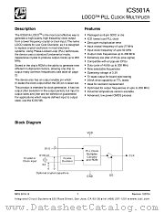 ICS501AMIT datasheet pdf Integrated Circuit Solution Inc