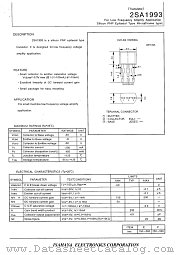 2SA1993 datasheet pdf Isahaya Electronics Corporation