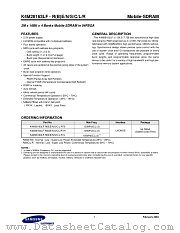 K4M28163LF datasheet pdf Samsung Electronic