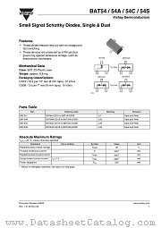 BAT54C-GS08 datasheet pdf Vishay