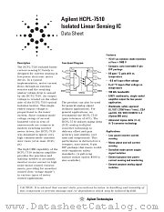HCPL-7510-E datasheet pdf Agilent (Hewlett-Packard)