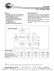 CY7C199C-15ZC datasheet pdf Cypress