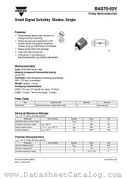 BAS70-02V-GS08 datasheet pdf Vishay