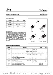T405-600HTR datasheet pdf ST Microelectronics