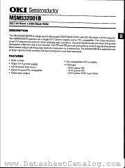 MSM532001B datasheet pdf OKI electronic componets