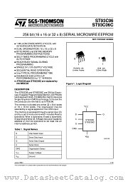 ST93C06CB6013TR datasheet pdf ST Microelectronics