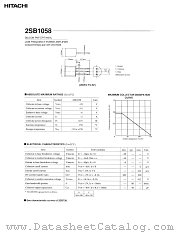 2SB1058 datasheet pdf Hitachi Semiconductor