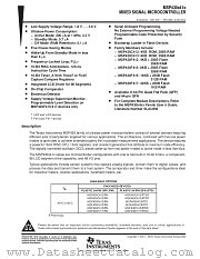 MSP430X41X datasheet pdf Texas Instruments