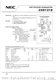 2SB1318 datasheet pdf NEC