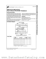 MM54HC253J datasheet pdf National Semiconductor