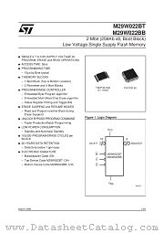M29W022BB55K1T datasheet pdf ST Microelectronics