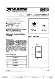 ST93CS47M6013TR datasheet pdf ST Microelectronics