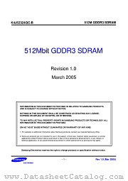 K4J52324QC-BC16 datasheet pdf Samsung Electronic