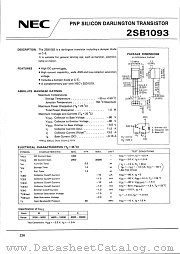 2SB1093 datasheet pdf NEC