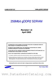 K4N56163QF-GC30 datasheet pdf Samsung Electronic