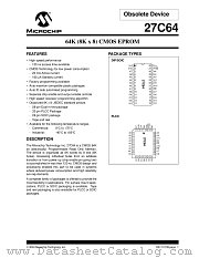 27C64-17L datasheet pdf Microchip
