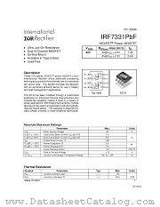 IRF7331PBF datasheet pdf International Rectifier