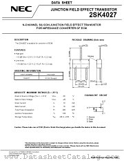 2SK4027 datasheet pdf NEC