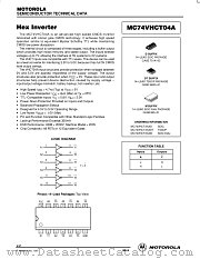 MC74VHCT04AD datasheet pdf ON Semiconductor