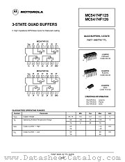 MC74F125 datasheet pdf Motorola