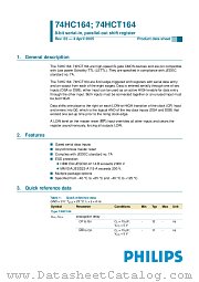 74HCT164BQ datasheet pdf Philips