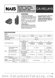 CA1AF-12V-A-5 datasheet pdf Matsushita Electric Works(Nais)