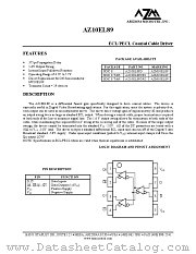 AZ10EL89DR1 datasheet pdf Arizona Microtek