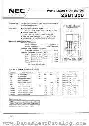 2SB1300 datasheet pdf NEC