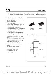 M29F016B90M1T datasheet pdf ST Microelectronics