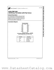 DM74283 datasheet pdf National Semiconductor