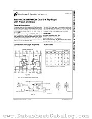 MM54HC76J datasheet pdf National Semiconductor