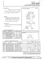 2SA1989 datasheet pdf Isahaya Electronics Corporation