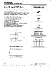 MC74VHC86DT datasheet pdf ON Semiconductor